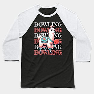 Bowling llama Baseball T-Shirt